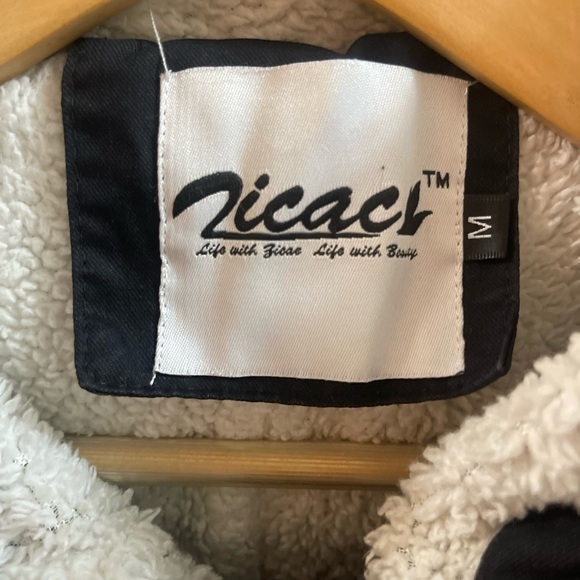 ZICAC Rocket Rugged 1965 Durable Black WARM Cotton Coat/ Jacket Womens Size M - Picture 2 of 9